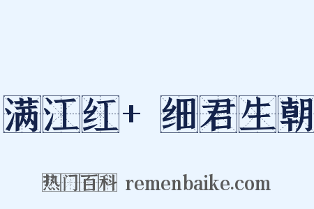 满江红+细君生朝是什么意思的图片